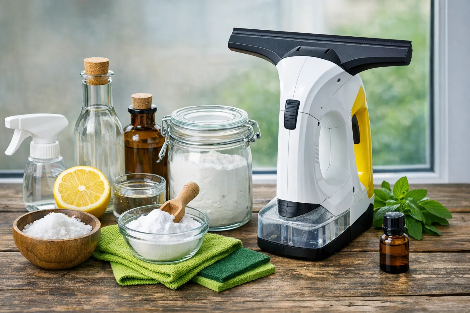 Fenstersauger mit Hausmitteln kombinieren: DIY-Hacks fuer verbesserte Reinigungsleistung ohne Chemie