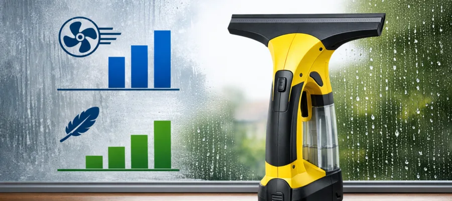 Fenstersauger verschiedene Saugstufen richtig nutzen fuer intensive und schonende Reinigung